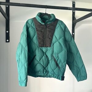 Eddie Bauer Vintage Puffer 90s Jacket Zip Collar Medium